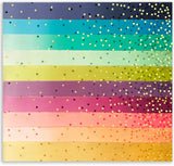 Kit de edredón Pointy Strip Star BUNDLE - Incluye rollos de gelatina precortados de confeti Ombre Moda Best