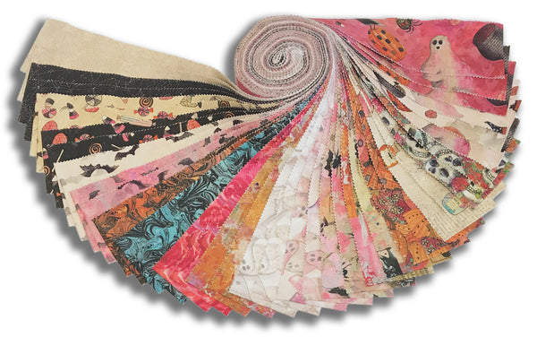 Clothworks Digital Pre-Cut 2 1/2" Strip Set 40 Piece Strip Roll - ST0508 - Faboolous