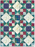 Northcott Pre-Cut 12 Block King's Crown Quilt Kit - Midas Touch