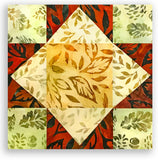 Kaufman Artisan Batiks Kit de colcha de corona de rey precortada de 12 bloques - Cielos de otoño - AMANECER