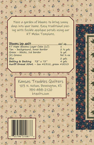 BLOOMS - Kansas Troubles Quilters' Pattern #21087