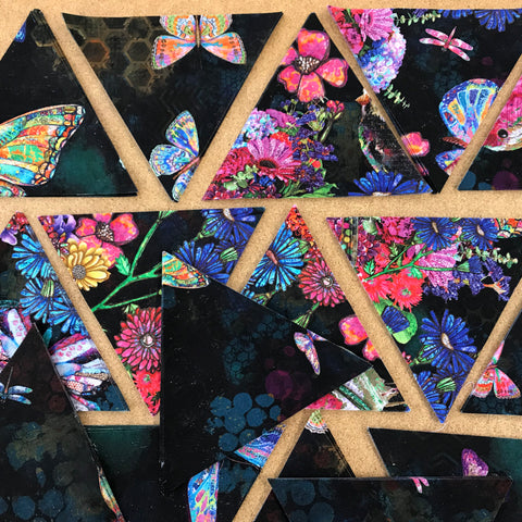 Windham Pre-Cut 48 Block Hexagon Kaleidoscope Quilt Kit - Shine On