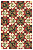 Jordan Fabrics Pre-Cut 12 Block King's Crown Quilt Kit - Christmas Blossom - Multi