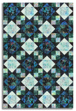 Matt's Hoffman Batik Pre-Cut 12 Block King's Crown Quilt Kit - Mermaid Lagoon - Spectrum