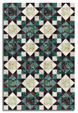 Hoffman Batik Pre-Cut 12 Block King's Crown Quilt Kit - Berry Patch