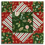 Matt's Riley Blake Pre-Cut 12 Block King's Crown Quilt Kit - Holiday Spirit