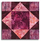 Hoffman Batik Pre-Cut 12 Block King's Crown Quilt Kit - Huckleberry Haven