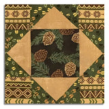 Matt's Moda Pre-Cut 12 Block King's Crown Quilt Kit - Northwoods Lodge