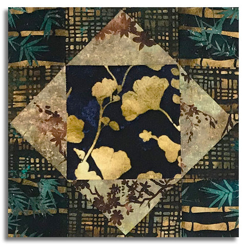 Matt's Moda Pre-Cut 12 Block King's Crown Quilt Kit - Tranquil Patina