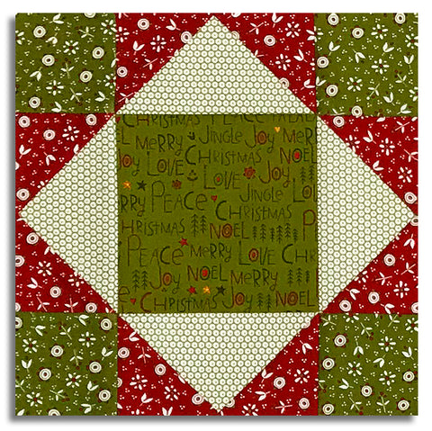 Matt's Moda Pre-Cut 12 Block King's Crown Quilt Kit - Chilly