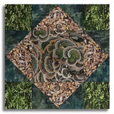 Clothworks Digital Pre-Cut 12 Block King's Crown Quilt Kit - Nature Study