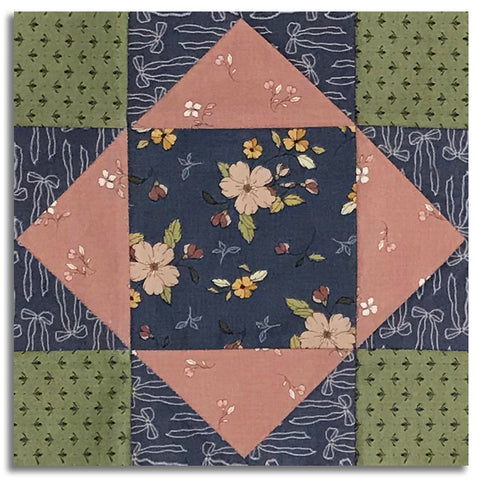 Matt's Riley Blake Pre-Cut 12 Block King's Crown Quilt Kit - Charmed & Treasured