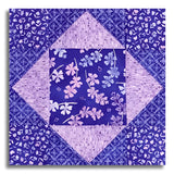 Moda Pre-Cut 12 Block King's Crown Quilt Kit - Delphinium