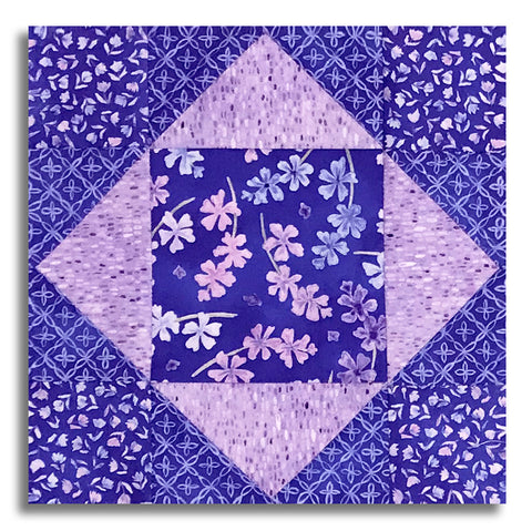Moda Pre-Cut 12 Block King's Crown Quilt Kit - Delphinium