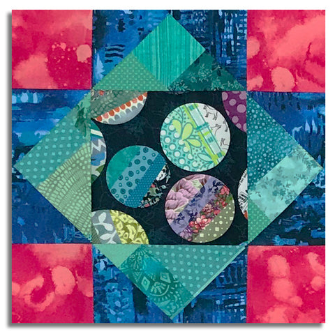 Matt's Studio E Pre-Cut 12 Block King's Crown Quilt Kit - Meow Mix