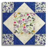 Clothworks Digital Pre-Cut 12 Block King's Crown Quilt Kit - Fleur De Rose