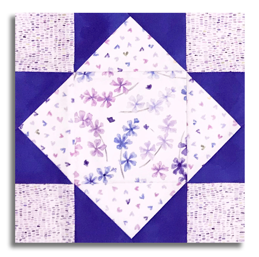 Moda Pre-Cut 12 Block King's Crown Quilt Kit - Delphinium – Jordan Fabrics
