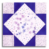 Moda Pre-Cut 12 Block King's Crown Quilt Kit - Delphinium