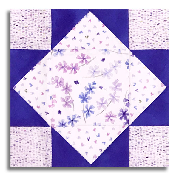 Moda Pre-Cut 12 Block King's Crown Quilt Kit - Delphinium – Jordan Fabrics