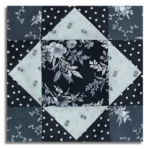 Matt's Moda Pre-Cut 12 Block King's Crown Quilt Kit - Breathtaking Blues