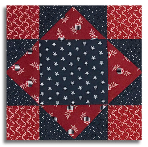 Moda Pre-Cut 12 Block King's Crown Quilt Kit - American Gatherings III