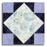 Hoffman Batik Pre-Cut 12 Block King's Crown Quilt Kit - Morning Glory