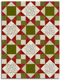 Matt's Moda Pre-Cut 12 Block King's Crown Quilt Kit - Chilly