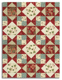Matt's Andover Pre-Cut 12 Block King's Crown Quilt Kit - Jingle Bell