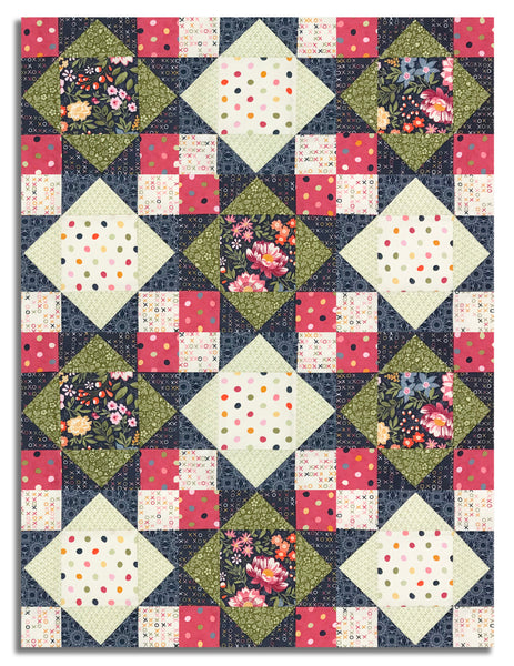 Moda Pre-Cut 12 Block King's Crown Quilt Kit - Fieldrush