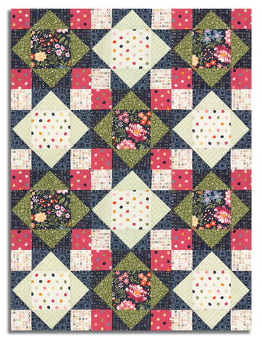 Moda Pre-Cut 12 Block King's Crown Quilt Kit - Fieldrush