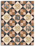 Matt's Moda Pre-Cut 12 Block King's Crown Quilt Kit - Feather & Forest Bloom