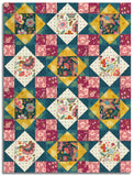 Matt's Moda Pre-Cut 12 Block King's Crown Quilt Kit - Sitara