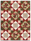 Riley Blake Pre-Cut 12 Block King's Crown Quilt Kit - Tangled Garden