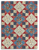 Northcott Pre-Cut 12 Block King's Crown Quilt Kit - Farmhouse Sampler