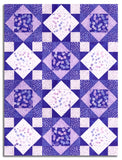 Moda Pre-Cut 12 Block King's Crown Quilt Kit - Delphinium