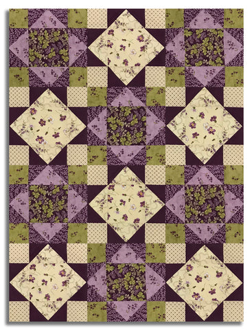 Moda Pre-Cut 12 Block King's Crown Quilt Kit - Collection For A Cause: Essence