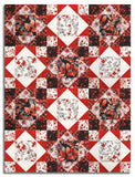 Henry Glass & Co. Pre-Cut 12 Block King's Crown Quilt Kit - Scarlet's Treasure