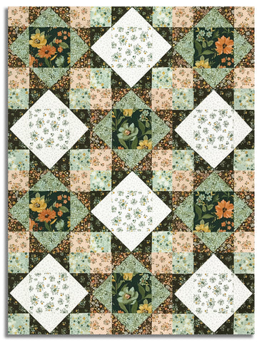 Matt's Riley Blake Pre-Cut 12 Block King's Crown Quilt Kit - Worth Repeating