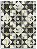 Matt's Northcott Metallic Pre-Cut 12 Block King's Crown Quilt Kit - Gatsby