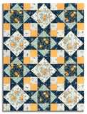 Moda Pre-Cut 12 Block King's Crown Quilt Kit - I Love Fall Most Of All