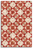 Matt's Moda Pre-Cut 12 Block King's Crown Quilt Kit - Le Jardin Rouge