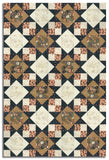 Moda Pre-Cut 12 Block King's Crown Quilt Kit - Sunlit Ruins