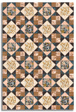 Matt's Moda Pre-Cut 12 Block King's Crown Quilt Kit - Feather & Forest Bloom
