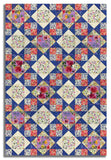 Clothworks Digital Pre-Cut 12 Block King's Crown Quilt Kit - Fleur De Rose