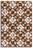 Hoffman Metallic Pre-Cut 12 Block King's Crown Quilt Kit - Blooming Holidays