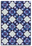 Hoffman Batik Pre-Cut 12 Block King's Crown Quilt Kit - Morning Glory