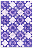 Moda Pre-Cut 12 Block King's Crown Quilt Kit - Delphinium