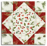 Matt's Riley Blake Pre-Cut 12 Block King's Crown Quilt Kit - Holiday Spirit
