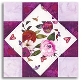 Clothworks Digital Pre-Cut 12 Block King's Crown Quilt Kit - Midnight Dreams