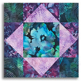 Hoffman Batik Pre-Cut 12 Block King's Crown Quilt Kit - Fresh Meadow